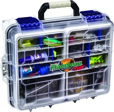 Immagine prodotto di Organizer impermeabile Flambeau 4005WPBC con 2 scatole per esche incluse - 47,5x34,5x24,9 cm