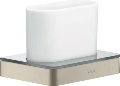 Produktbild von Zahnputzbecher AXOR UNIVERSAL Wandmontage brushed nickel brushed nickel