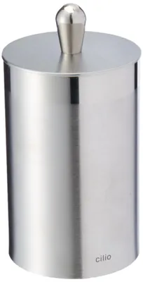 Zahnstocherspender aus Kunststoff, silber, 1 Stück