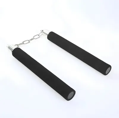 Productafbeelding van Trainings nunchaku van schuim nunchaku schuimrubber Gemaakt van een holle plastic buis bedekt met schuim.