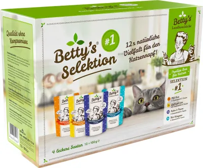 Immagine prodotto di Bettys Landhausküche Multipack Selection No. 1 12 x 100g cibo per gatti