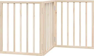 Immagine prodotto di vidaXL Recinto pieghevole per cani 3 pannelli 150 cm in legno di pioppo