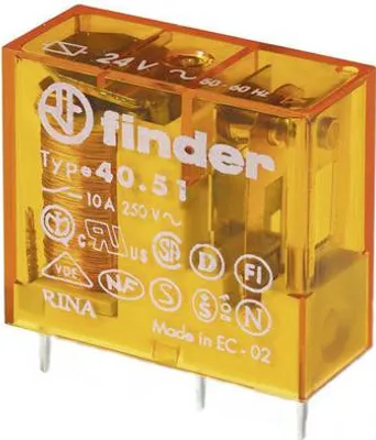 Produktbild von Finder Print-Leistungsrelais 24 VAC 1.2 VA (40.51.8.024.0000)