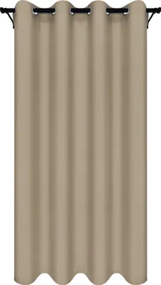 Produktbild von Blickdichte Gardine mit Ösen, Fertig Vorhang, Maße: 140x260 cm, Farbe: Beige