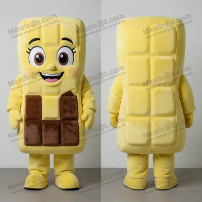 Immagine prodotto di Costume MASTICOT Gonfiabile a Forma di Tavoletta di Cioccolato Giallo Limone