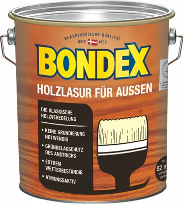 Produktbild von Bondex Holzlasur für Außen dkl.grau 4L
