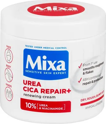 Immagine prodotto di Trattamento rigenerante per il corpo per pelli molto secche e ruvide Urea Cica Repair+ (Crema rinnovatrice) 400 ml