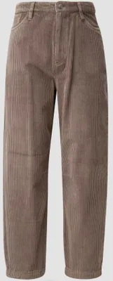 Produktbild von s.Oliver Damen Cordhose Barrel Leg verkürzt Grau/Schwarz Größe 40