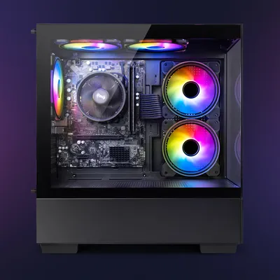 Produktbild von Vibox I-96 Gaming PC Set Komplett - Monitor 22 Zoll - AMD Ryzen 3 3200G 4,0 GHz - Radeon Vega 8 - 8 GB RAM - 480 GB SSD - Linux OS - WiFi