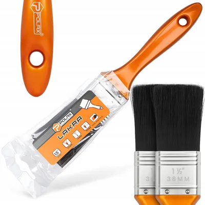 Produktbild von Polax Flachpinsel 38 mm für Lacke und Farben 2 Stück