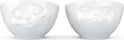 Produktbild von Fiftyeight Products Eierbecher Set - glücklich/hmpff weiß