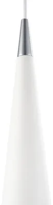 Zdjęcie produktu dla Luksusowa lampa wisząca Casa Padrino biała / srebrna Ø 10 x wys. 158 cm - Okrągła metalowa lampa wisząca