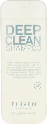 Produktbild von ELEVEN Australia Deep Clean, 300 ml, Shampoo, Nicht-professionell, Klärend, Flasche, Water (Aqua) (Eau), Sodium Lauroyl Methyl Isethionate, Cocamidopropyl Betaine, PEG-150 Distearate,...