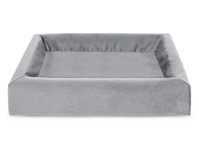 Image de Housse en velours Bia Royal pour panier pour chien, gris