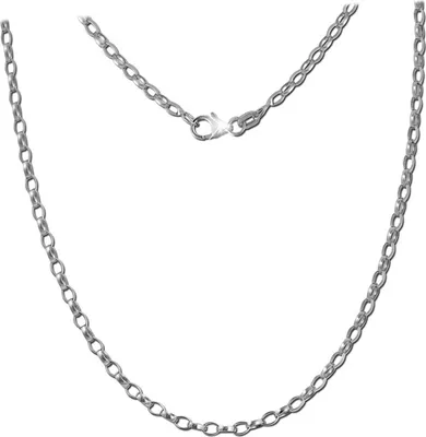 Produktbild von SilberDream Halskette 925 Silber 45cm Erbskette oval Schmuck silber D2SDK20945