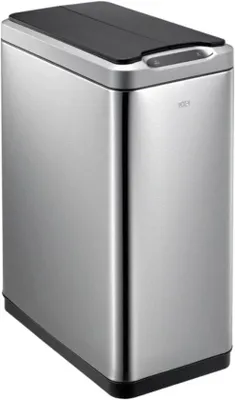 Image de Système de tri des déchets en acier inoxydable, 2 x 20 l, 2 compartiments