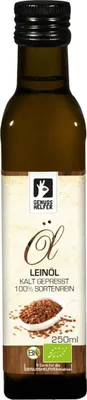 Produktbild von Leinöl , kaltgepresst, ideal für Müslis und Salate, 250ml