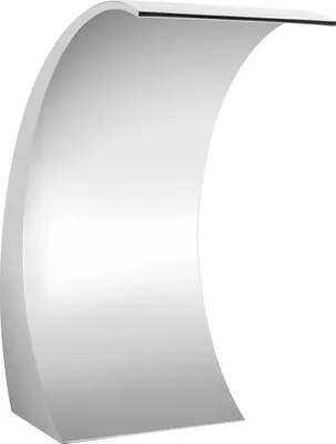 Immagine prodotto di Lama a cascata - Fontana per piscina e laghetto - 60 x 30 cm - Acciaio inossidabile - Cascata a cascata - Argento