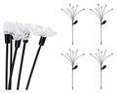 Produktbild von Solar Stabbeleuchtung 6 Blumen LEDs Kunststoff 70cm Warmweiß 4er Set