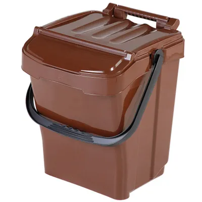 Produktbild von Abfalltrennbehälter für Biomüll URBA PLUS 40L - braun