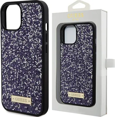 Zdjęcie produktu dla Etui Guess Rhinestone Metal Logo Na Iphone 15 Pro Max - Różowe