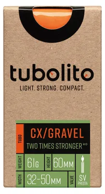 Image de Chambre à air -Tubo-CX/Gravel-All-SV60- Orange - Tubolito
