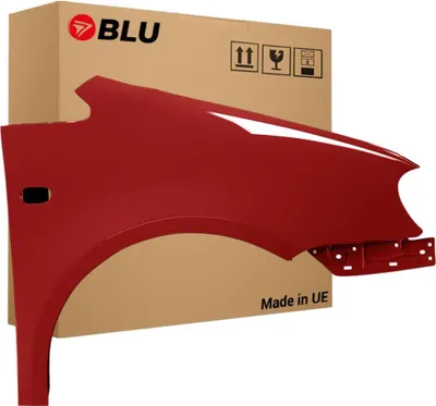Immagine prodotto di BLU Parafango compatibile con VW Volkswagen Caddy III 3 2K LA3W Destra Rot SpiceRot | 2004-2010 | Anteriore | Verniciato | Pronto per il montaggio | Zincato
