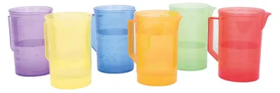 Immagine prodotto di Set di misurini colorati TickiT - giocattolo trasparente - 6 pezzi