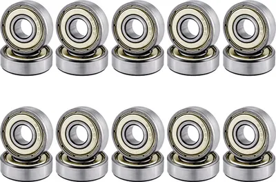 Produktbild von 20 Pack 608 ZZ Kugellager, 608zz Metall Double Shielded Miniatur Rillenkugellager (8mm x 22mm x 7mm) (20 Pack 608 ZZ)