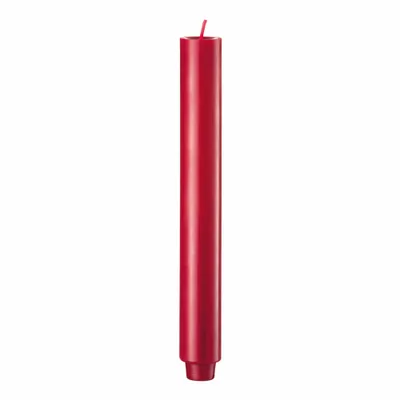 Produktbild von Engels Kerzen Original Stabkerze Gegossen, Stab Kerze, Leuchterkerze, Tafelkerze, Paraffin, Zinnober, Ø 3 cm, H 24 cm, 62003024200