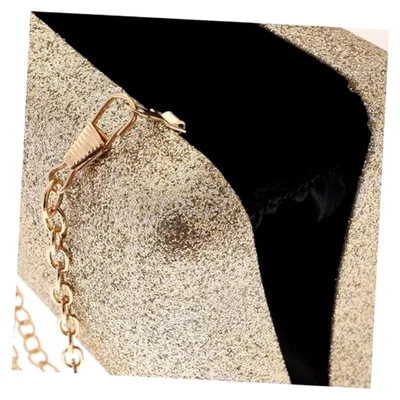 Produktbild von Elegante Damen Clutch mit Pailletten und abnehmbarer Kette