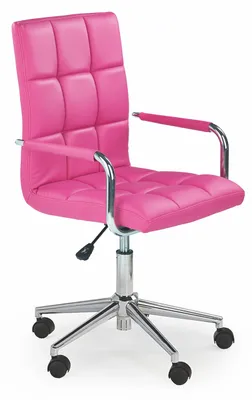 Produktbild von Halmar Bürosessel mit Armlehnen Gonzo 2 - rosa / chrom