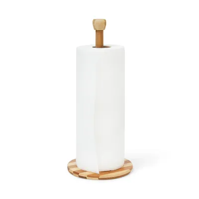 Produktbild von relaxdays Küchenrollenhalter Bambus 33 cm