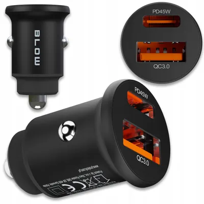 Obrázek produktu pro BLOW Autonabíječka, rychlé nabíjení, USB-C, PD 45W