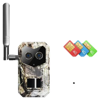 Obrázek produktu pro Venkovní kamera, duální fotoaparát, noční vidění, karta 4G 64 GB