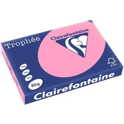 Produktbild von Clairefontaine Trophee 1998C Color Heckenrose 80g/m² DIN-A3 - 500 Blatt