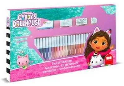 Zdjęcie produktu dla Koci Domek Gabi - pieczątki i pisaki 36el