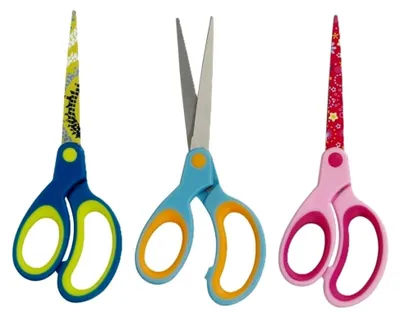 Produktbild von Bastelschere für Linkshänder, spitze Scherenblätter, farblich sortiert, 1 Stück