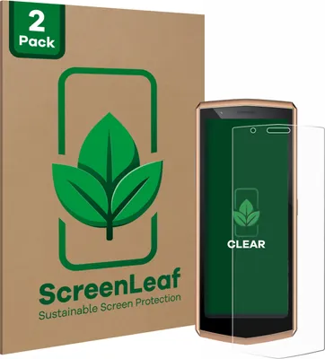 Produktbild von 2x ScreenLeaf Schutzfolie für Cubot Pocket 3 nachhaltiger Displayschutz Display Schutz Folie Klar Transparent