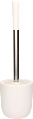Produktbild von Toilettenburste - mit Halter - weis - Dolomit - Edelstahl - 39 cm