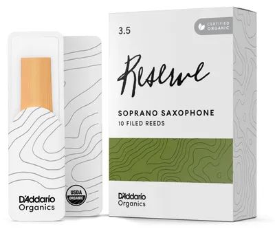 Sopransaxophon-Rohrblätter, Stärke 3,5, 10 Stück, organisch
