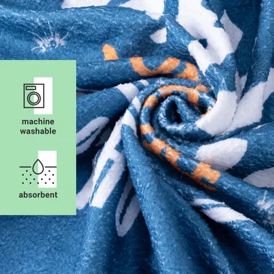 Produktbild von HOMELEVEL Kinder und Baby Badeponcho - Poncho Handtuch für Strand Schwimmbad - Surfponcho mit Kapuze - Bademantel für Babys Jungen und Mädchen