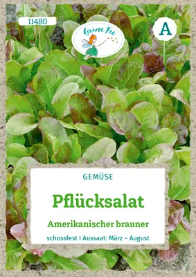 Produktbild von Grüne Fee - Pflücksalat Amerikanischer Brauner Samen - 11480