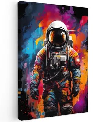 Produktbild von Wanddekoration aus Leinwand mit Astronauten-Motiv