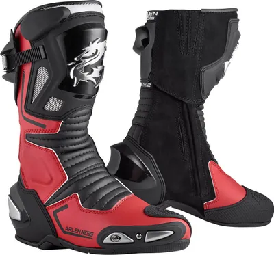 Zdjęcie produktu dla Buty motocyklowe Arlen Ness Sugello, czarny/czerwony, 48