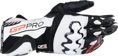Produktbild von Alpinestars GP Pro R4 perforierte Motorrad Handschuhe, schwarz/weiß, L
