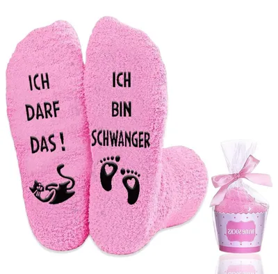 Produktbild von Schwangerschaftssocken Rosa EU 36-42 1 Paar