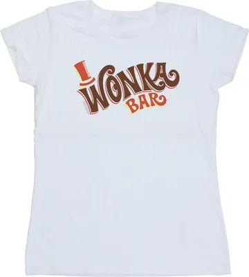 Produktbild von Willy Wonka - "Bar Logo" T-Shirt für Damen BI51077 (S) (Weiß)