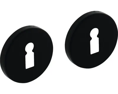 Produktbild von Rosettenpaar Intersteel BB rund schwarz matt Ø 50 mm