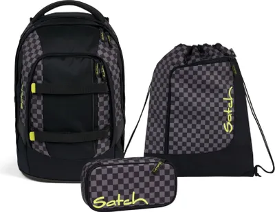 Produktbild von Satch Schulrucksack PACK Dark Skate, ergonomisch, 3-teilig